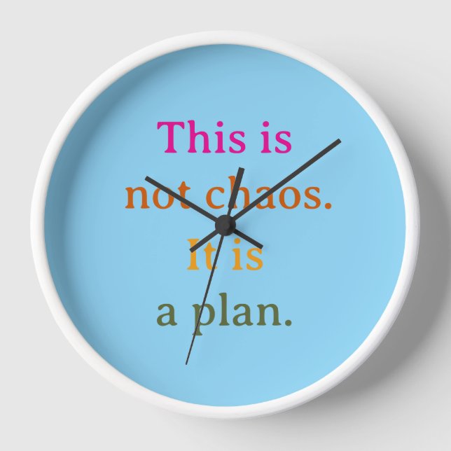 Horloge Ceci n'est pas le chaos (Recto)