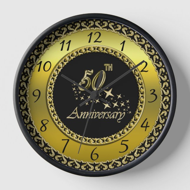 Horloge Célébration du 50e anniversaire de l'or et du noir (Recto)