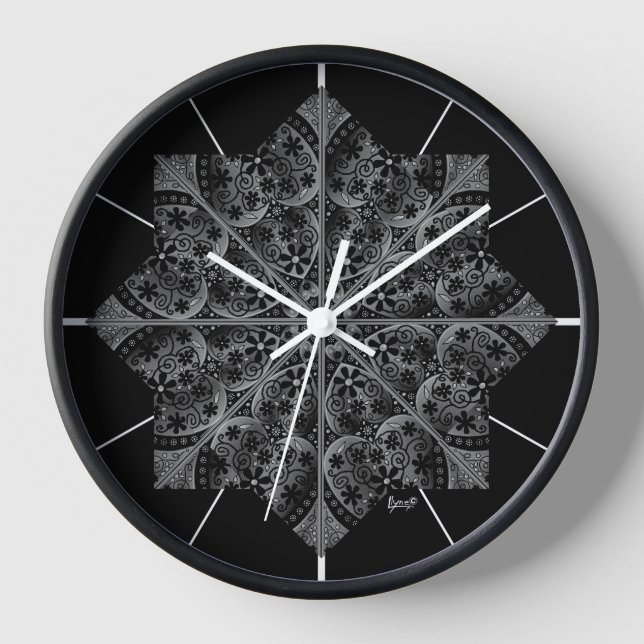 Horloge Céramique noir (Recto)