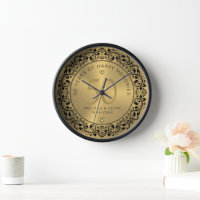 Cercle floral noir 50e anniversaire de Mariage
