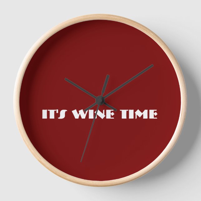 Horloge C'est l'heure du vin (Recto)