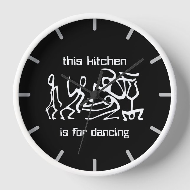 Horloge Cette cuisine est pour la danse (Recto)