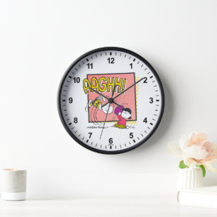 Horloge Charlie Brown et Lucy Football Comic Graphic