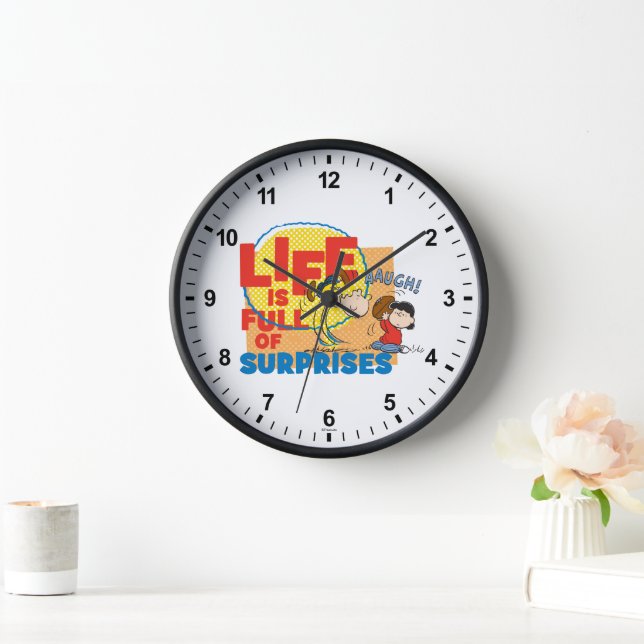 Horloge Charlie Brown & Lucy - La vie est pleine de surpri (Maison)