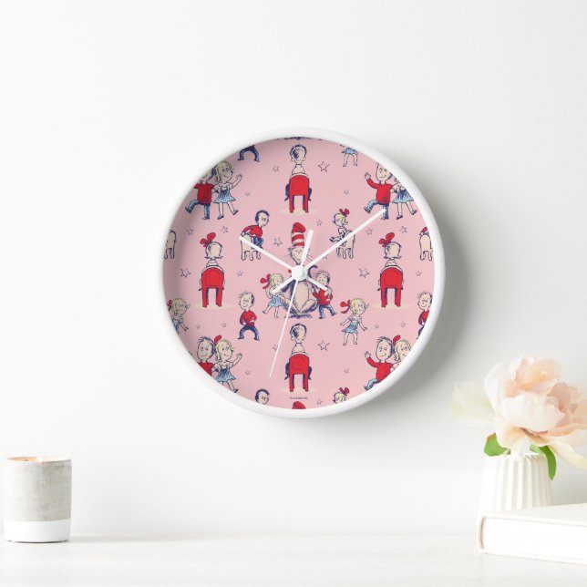Horloge Chat Dans Le Casquette | Avec Motif pour enfants (Maison)