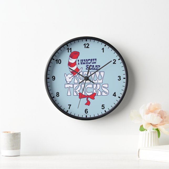 Horloge Chat dans le Casquette | Je Connais De Nouveaux Tr (Maison)