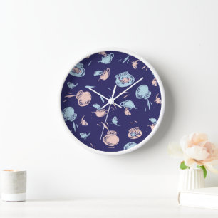 Horloge Chat Dans Le Casquette   Le Motif du poisson