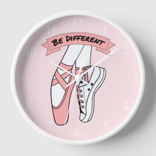 Horloge Chaussures en Ballet Rose