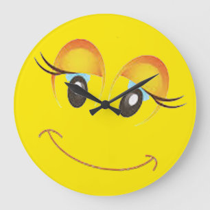 horloge cheekybeautiful mignonne lunatique d'emoji