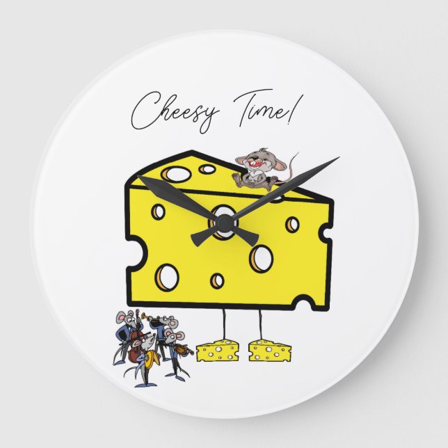 Horloge Cheesy Time Cheese Music (Recto)
