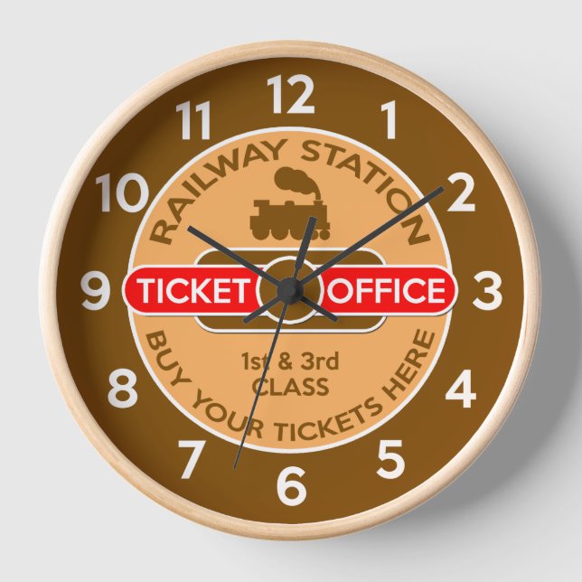 Horloge Chemin de fer, guichet (Recto)