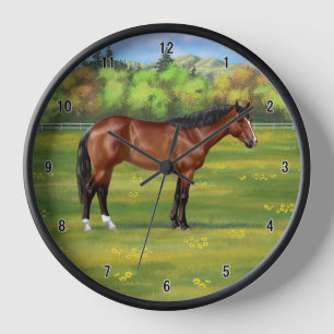 Horloge Cheval Brown Bay Quarter