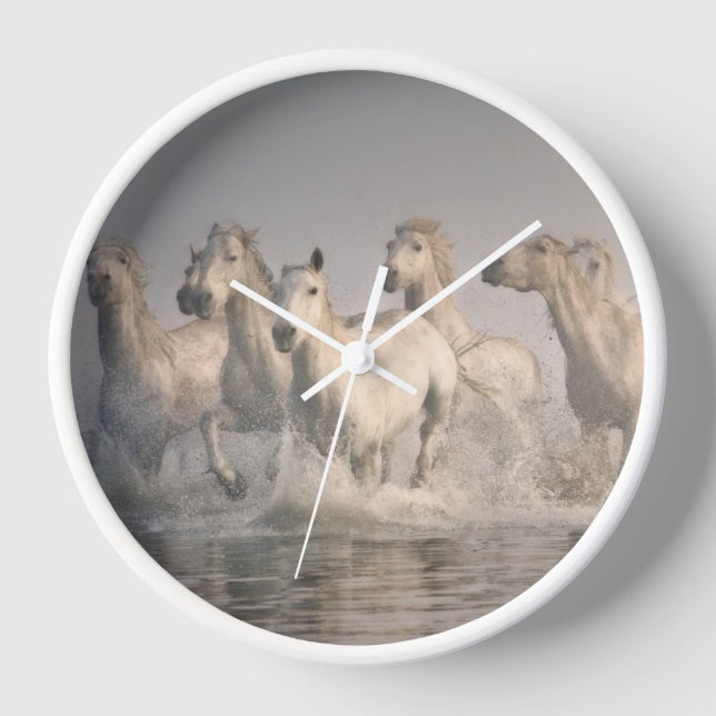 Horloge Cheval galopant dans l'eau méditerranéenne (Recto)