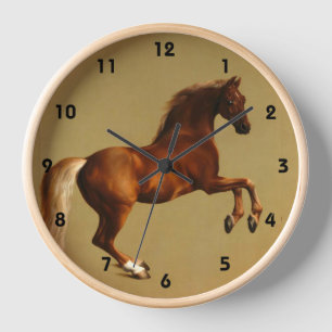HORLOGE CHEVAL ROUGE