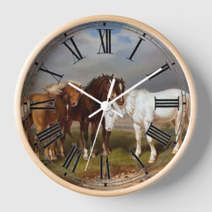 Horloge Chevaux vers 1864
