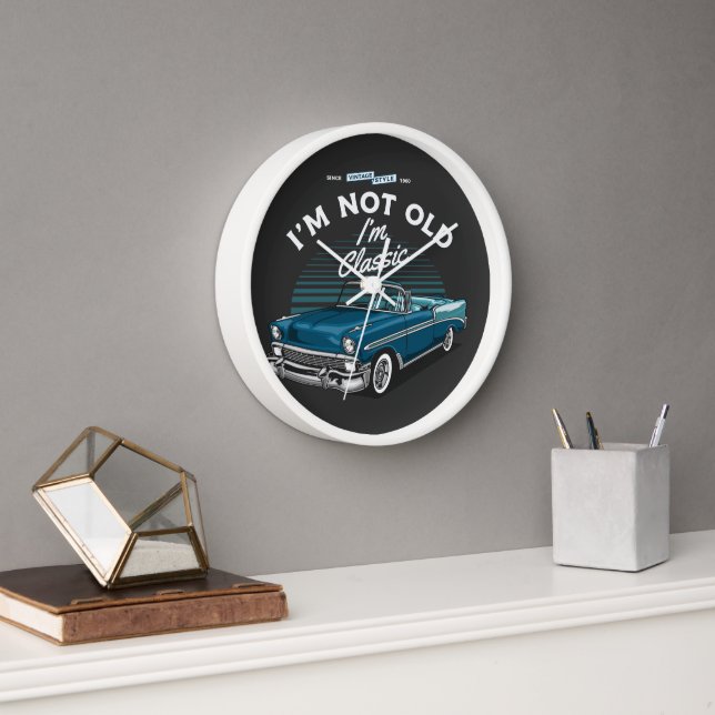 HORLOGE CHEVY DE VOITURE CLASSIQUE BEL AIR CONVERTIBLE 195 (Bureau)