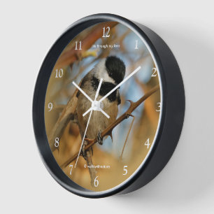 Horloge Chickadee Songbird, Joli Espérant