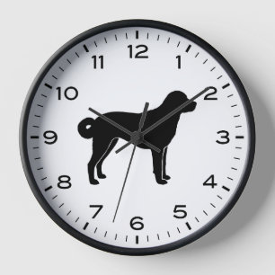 Horloge Chien de race Anatolienne Race Silhouette