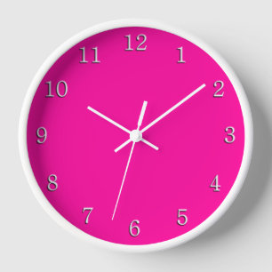 Horloge Chiffres blancs chauds et chauds