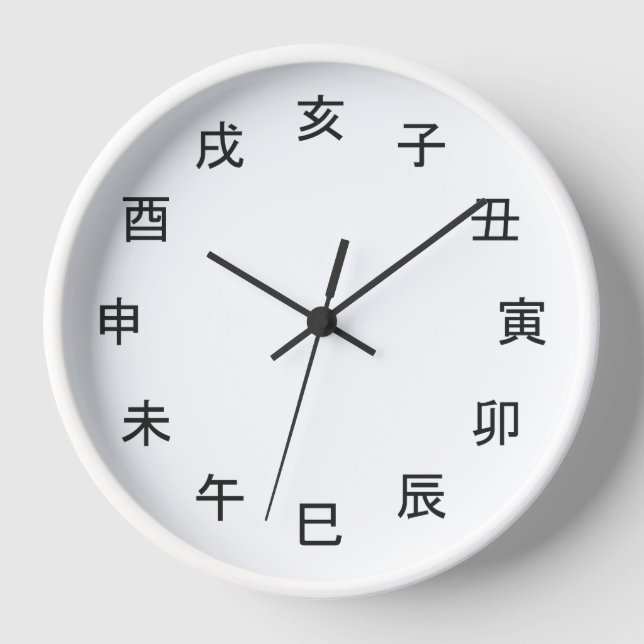 Horloge Chinese Zodiac Kanji Clock -  (Recto)