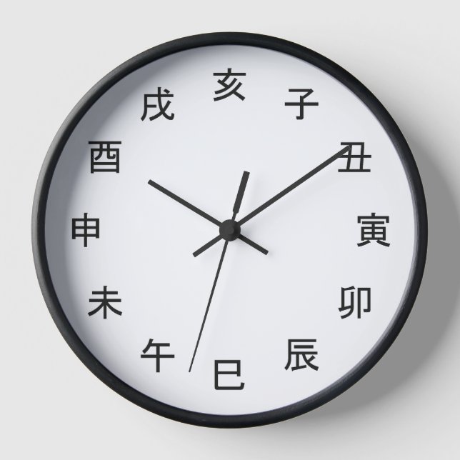 Horloge Chinese Zodiac Kanji Clock -  (Recto)