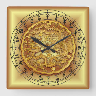 Horloge chinoise de dragon ~ Dragon et Phoenix ~