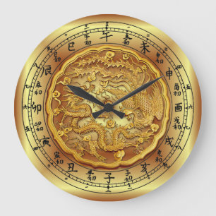 Horloge chinoise de dragon ~ Dragon et Phoenix ~