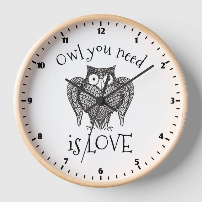 Horloge Chouette dont vous avez besoin (Recto)