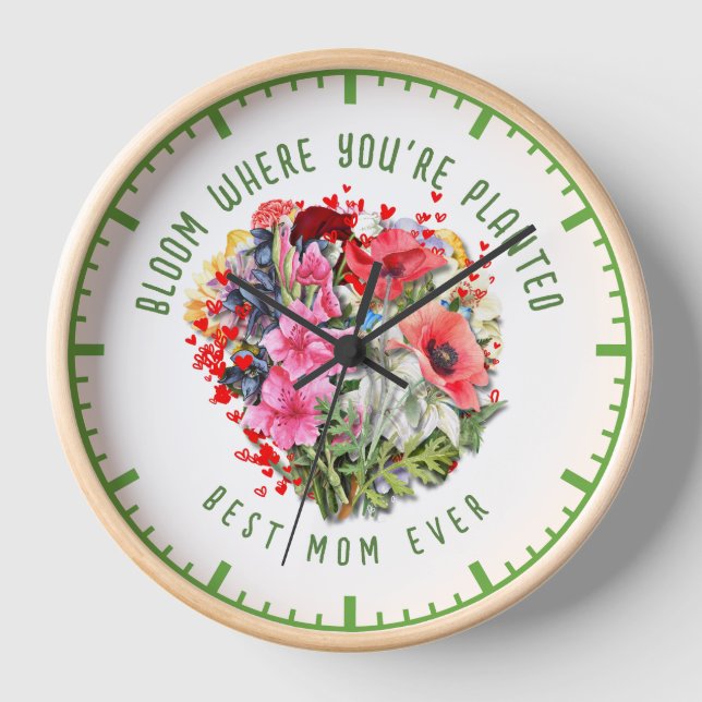 Horloge Christian BLOOM OÙ VOUS ÊTES PLANTÉ Plante Floral (Recto)