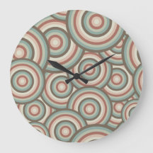 Horloge circulaire verte