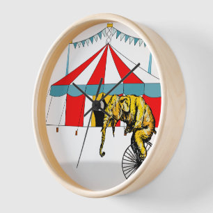 Horloge Cirque Memorabilia En mémoire des éléphants de cir