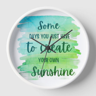 Horloge Citation de vie inspirante – Créez votre propre so