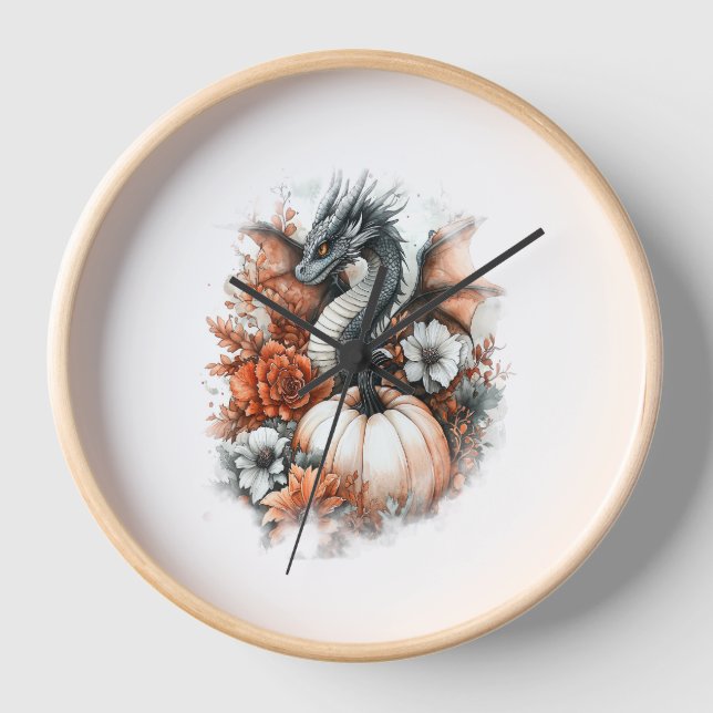 Horloge Citrouille de pays Dragon (Recto)