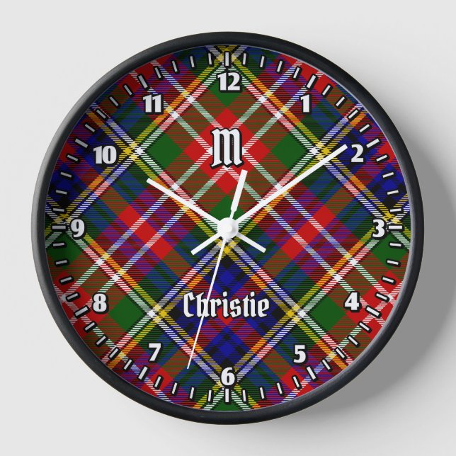 Horloge Clan Christie Tartan (Recto)