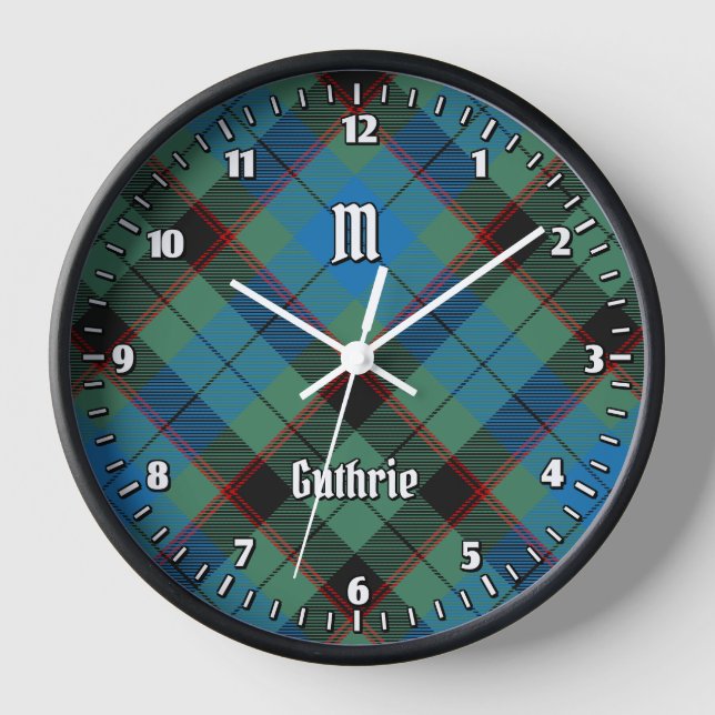 Horloge Clan Guthrie Tartan (Recto)