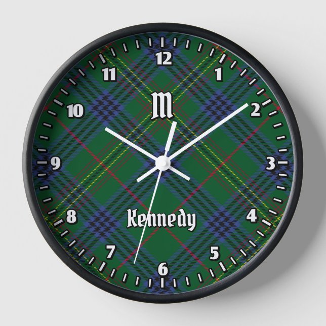 Horloge Clan Kennedy Tartan (Recto)