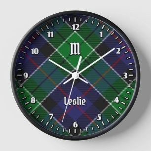 Horloge Clan Leslie Chasse Tartan