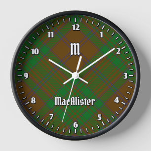 Horloge Clan MacAlister de Glenbarr Hunting Tartan
