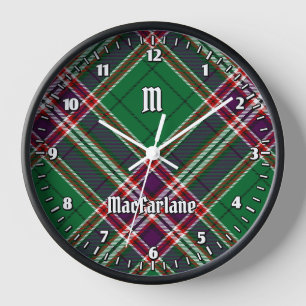 Horloge Clan MacFarlane Chasse moderne Tartan