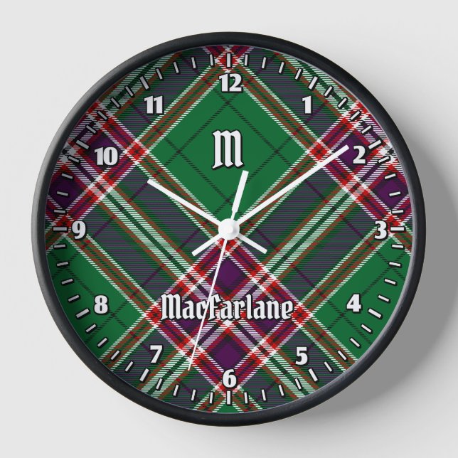 Horloge Clan MacFarlane Chasse moderne Tartan (Recto)