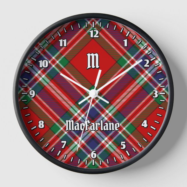 Horloge Clan MacFarlane Red Tartan (Recto)