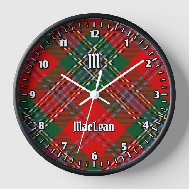 Horloge Clan MacLean Tartan (Recto)