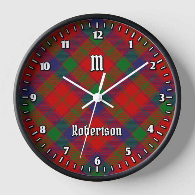 Horloge Clan Robertson Tartan (Recto)