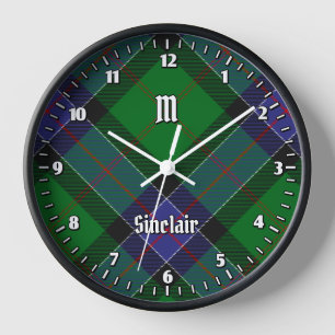 Horloge Clan Sinclair Chasse Tartan