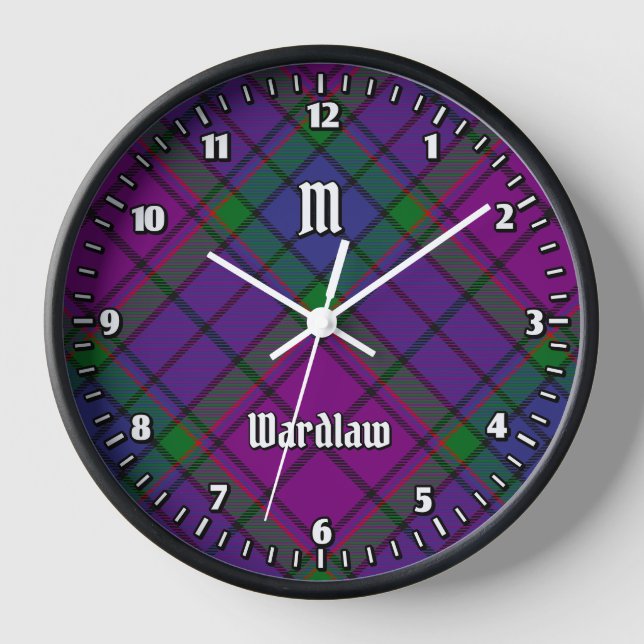 Horloge Clan Wardlaw Tartan (Recto)