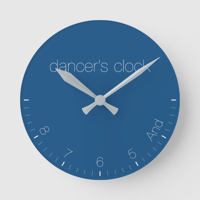 Horloge classique Bleu (Recto)