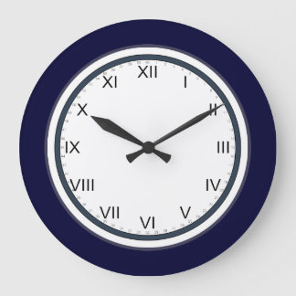 horloge classique bleu marine