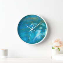 Clock bleu ocean