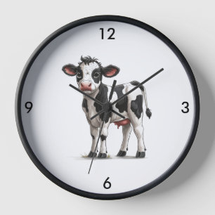 Horloge Clock Cow