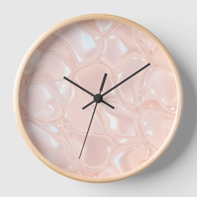 Horloge Clock Peach Slime Design (Recto)